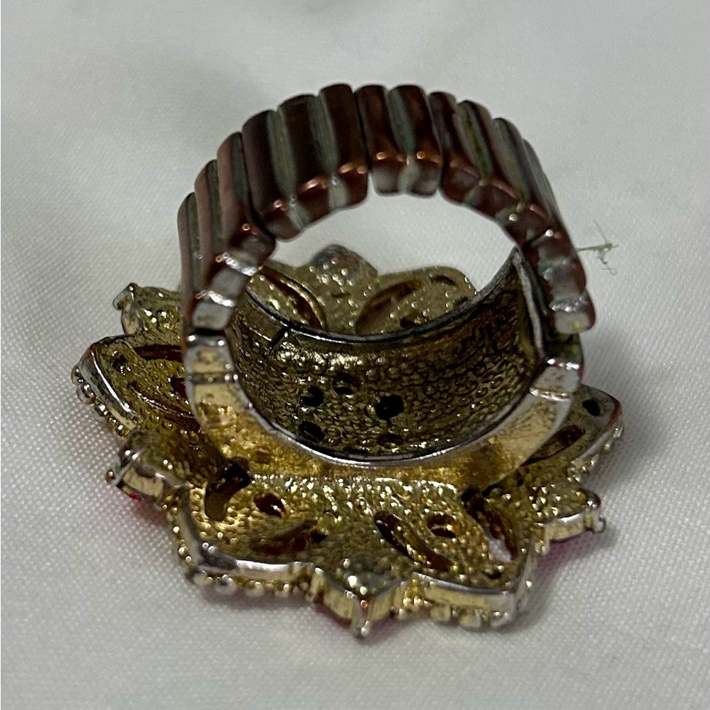 Leopard Print and Floral Ring Set - Picture 5 of 5